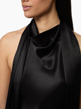 Charger l'image dans la galerie, Black Halterneck Satin Top Detail Nina Ricci
