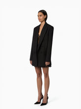 Cargar imagen en el visor de la galería, Black Oversized Tailored Blazer
