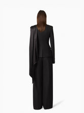 Load image into Gallery viewer, Black Tailored Blazer With Scarf
