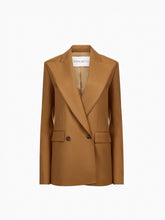 Load image into Gallery viewer, Brown Tobacco Double-Breasted Blazer
