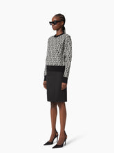 Charger l'image dans la galerie, Black Logo-Print Sweater
