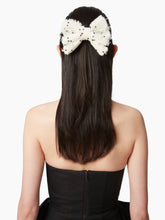 Charger l'image dans la galerie, TWEED HAIRBOW CLIP WITH POLKA DOTS - Nina Ricci
