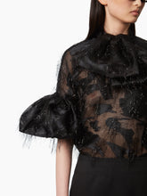 Load image into Gallery viewer, LAVALIERE SHIRT WITH COCOON SLEEVES - Nina Ricci
