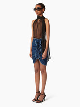 Load image into Gallery viewer, DRAPED DENIM MIDI SKIRT - Nina Ricci
