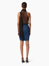Load image into Gallery viewer, DRAPED DENIM MIDI SKIRT - Nina Ricci

