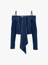 Load image into Gallery viewer, OFF SHOULDER DENIM JACKET - Nina Ricci
