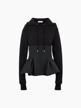 Cargar imagen en el visor de la galería, HOODIE WITH CONTRASTING PEPLUM - Nina Ricci
