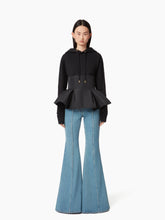 Cargar imagen en el visor de la galería, HOODIE WITH CONTRASTING PEPLUM - Nina Ricci
