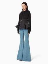 Cargar imagen en el visor de la galería, HOODIE WITH CONTRASTING PEPLUM - Nina Ricci
