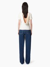 Load image into Gallery viewer, T-SHIRT WITH PLUNGING DRAPED BACK - Nina Ricci
