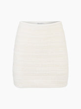 Cargar imagen en el visor de la galería, MINI SKIRT IN DENIM AND TWEED - Nina Ricci
