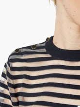 Charger l'image dans la galerie, TRANSPARENT STRIPED SWEATER - Nina Ricci
