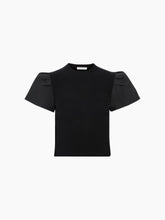 Cargar imagen en el visor de la galería, T-SHIRT WITH PEPLUM SHORT SLEEVES - Nina Ricci
