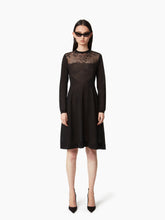 Load image into Gallery viewer, KNIT MIDI DRESS WITH LACE INCERTS - Nina Ricci
