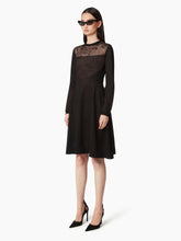 Load image into Gallery viewer, KNIT MIDI DRESS WITH LACE INCERTS - Nina Ricci
