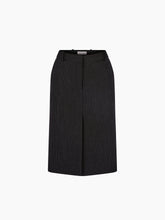 Charger l'image dans la galerie, Pinstriped Virgin Wool Midi Skirt
