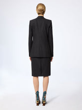 Charger l'image dans la galerie, Pinstriped Virgin Wool Midi Skirt
