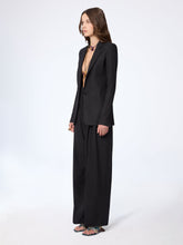 Load image into Gallery viewer, Wide-Leg Pinstriped Wool Pants
