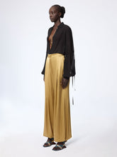 Load image into Gallery viewer, Gold Harem Silk Satin Pants
