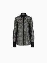 Load image into Gallery viewer, See-Through Sequins Shirt With Bell Cuffs
