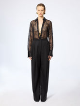 Load image into Gallery viewer, See-Through Sequins Shirt With Bell Cuffs
