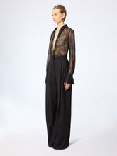 Load image into Gallery viewer, See-Through Sequins Shirt With Bell Cuffs
