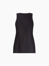Load image into Gallery viewer, Black Halterneck Drapped Silk Satin Top
