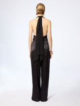 Load image into Gallery viewer, V-Neck Silk Blouse With Bow Detail
