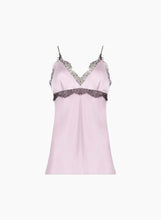 Load image into Gallery viewer, Mauve V-Neck Silk Satin Top
