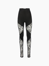 Load image into Gallery viewer, Patchwork Leggings With Lace Inserts
