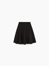 Load image into Gallery viewer, Black Mini Knit Skater Skirt
