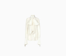 Load image into Gallery viewer, Tie-Neck Crepe de Chine Shirt
