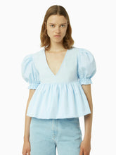 画像をギャラリービューアに読み込む, BABYDOLL TOP WITH RUCHED SLEEVES
