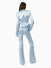 画像をギャラリービューアに読み込む, Satin flared pants in blue - Nina Ricci
