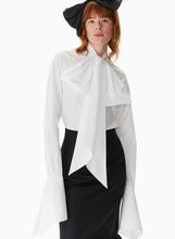 Load image into Gallery viewer, Tie-Neck Poplin Shirt
