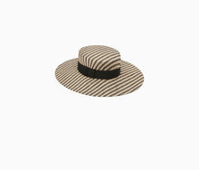 画像をギャラリービューアに読み込む, STRIPPED RAFFIA CANOTIER HAT
