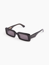 Cargar imagen en el visor de la galería, Waves Rectangular Shiny Black Sunglasses

