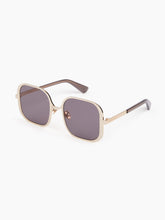 Charger l'image dans la galerie, Upside-Down Square Shiny Rose Gold Sunglasses

