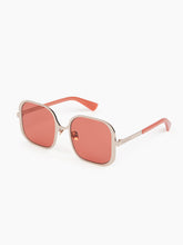 Charger l'image dans la galerie, Upside-Down Square Shiny Light Gold Sunglasses

