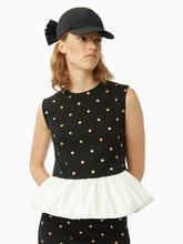 Load image into Gallery viewer, POLKA DOT PEPLUM TOP
