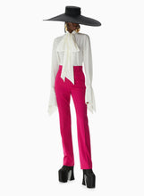 Load image into Gallery viewer, Tie-Neck Crepe de Chine Shirt
