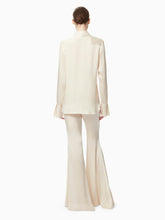 Load image into Gallery viewer, SATIN BLOUSE WITH NECK-TIE
