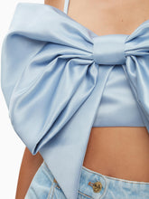 Load image into Gallery viewer, SATIN BOW BRALETTE
