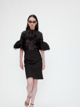 Load and play video in Gallery viewer, Lavaliere Shirt With Cocoon Sleeves
