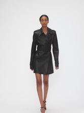 Load and play video in Gallery viewer, Halter Trench Coat In Nappa Leather
