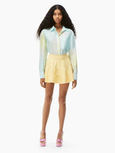 Load image into Gallery viewer, MILANO FLOUNCED MINI SKIRT WITH NINA RICCI EMBROIDERY ON THE BACK
