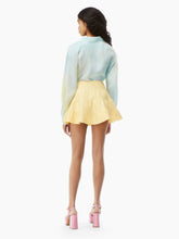 Load image into Gallery viewer, MILANO FLOUNCED MINI SKIRT WITH NINA RICCI EMBROIDERY ON THE BACK

